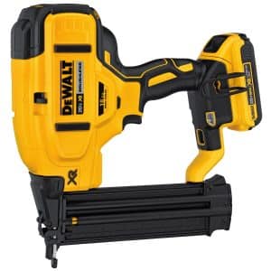 The DEWALT 20V Max line of cordless nailers