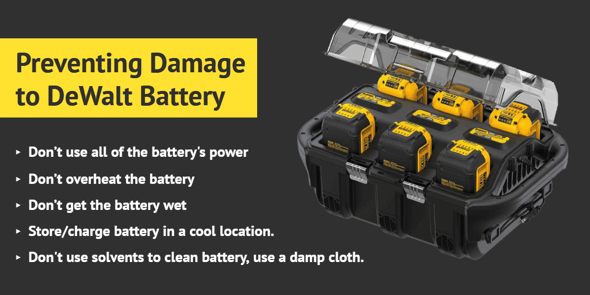 Preventing Damage to DeWalt Battery - Ottawa Fastener Supply