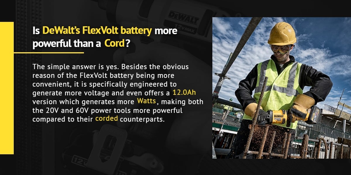 Is DeWalt’s FlexVolt battery more powerful than a cord? | Ottawa Fastener Supply