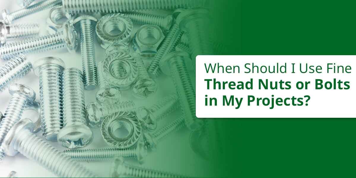 fine thread nuts and bolts