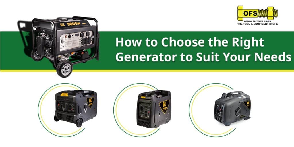 How to choose the right generator to suit your needs in Ottawa