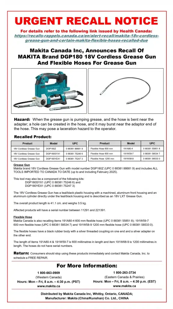 03 25 DGP180 Recall Notice Website Poster (ENG) page 0001